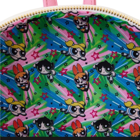Loungefly Mini Backpack - Powerpuff Girls Triple Pocket NWOT - Picture 4 of 4